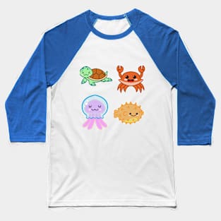 Sea Creatures Baseball T-Shirt